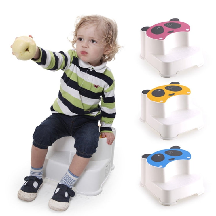 Cute Non Slip Baby Step Stool Double Step Seat Footstools Toddler Children Kindergarten Bathroom Toilet Training Stool