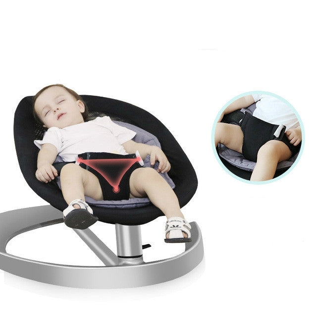 Multifunctional Comfort Rocking Baby Sofa Chair Seat Aluminum Base Semi-automatic Rocking