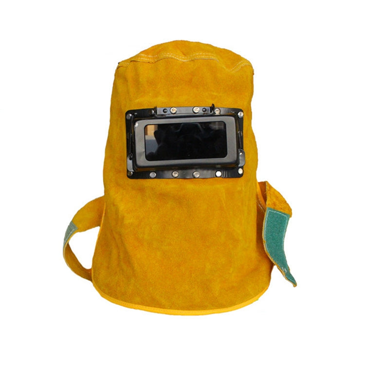 Lightweight Cowhide Electric Welding Protective Mask Work Helmet Full Protective Cap