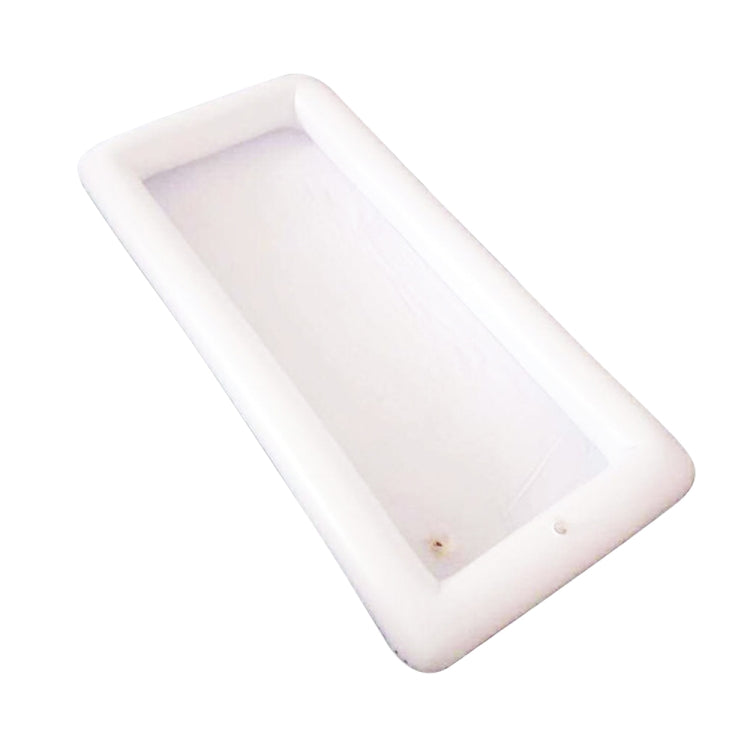 10 PCS PVC Tray Food Drink Dining Table Float Water Mattress Inflatable Beer Table(White)