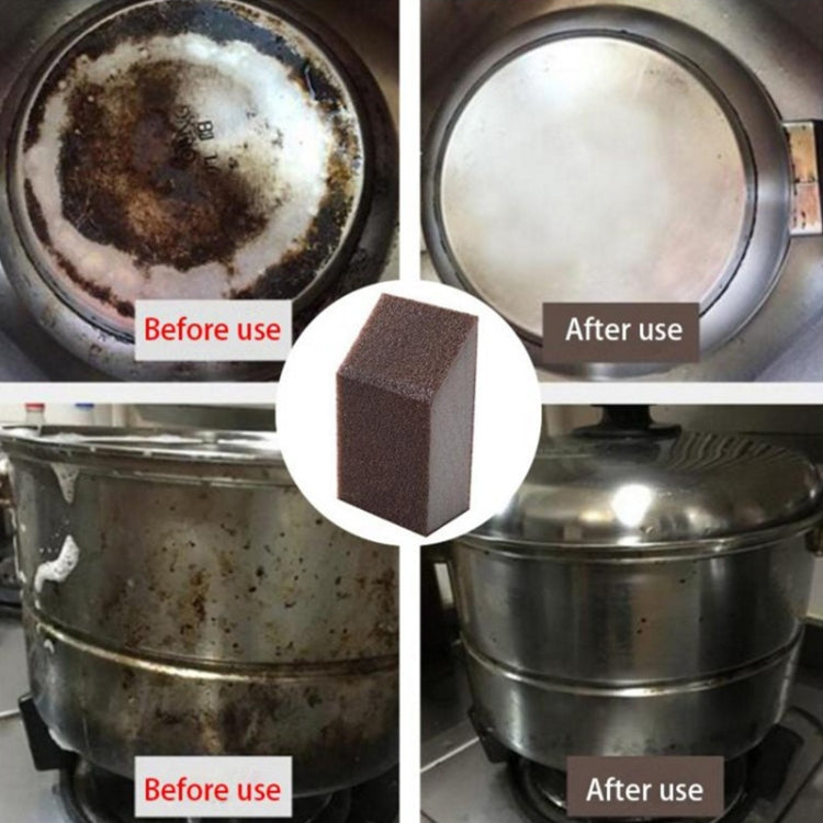 3 PCS Sponge Brush Aluminum Oxide Emery Sponge Clean Brush Kitchen Cleaning Brush