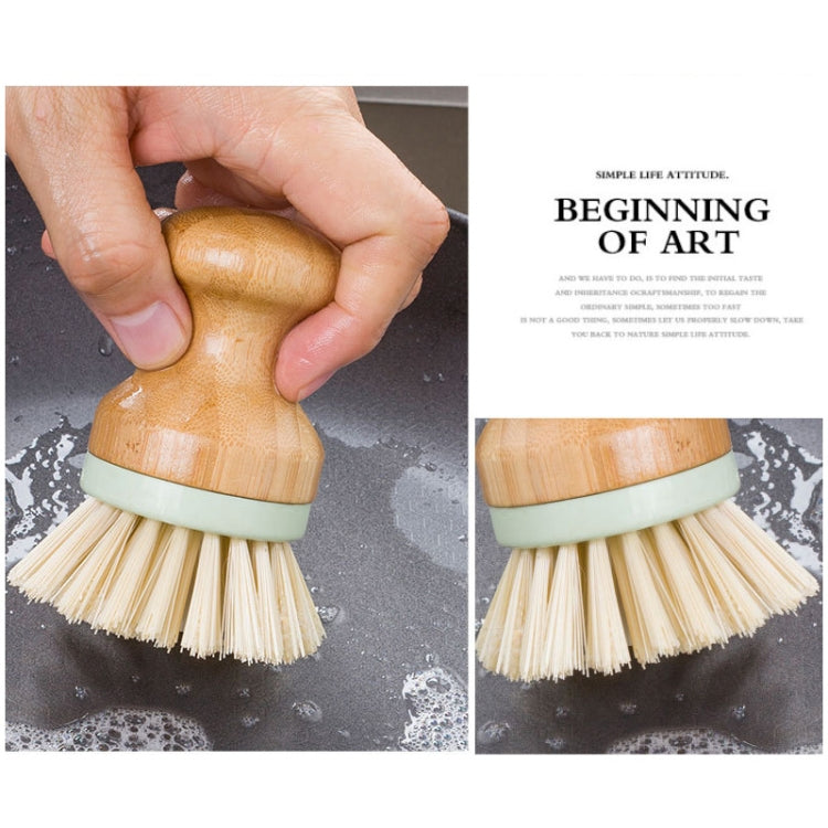 Multifunctional Tool Kitchen Cleaning Brush Wooden Handle Dish Scrubber Pot Pan Dishwasher, Material:Solid wood