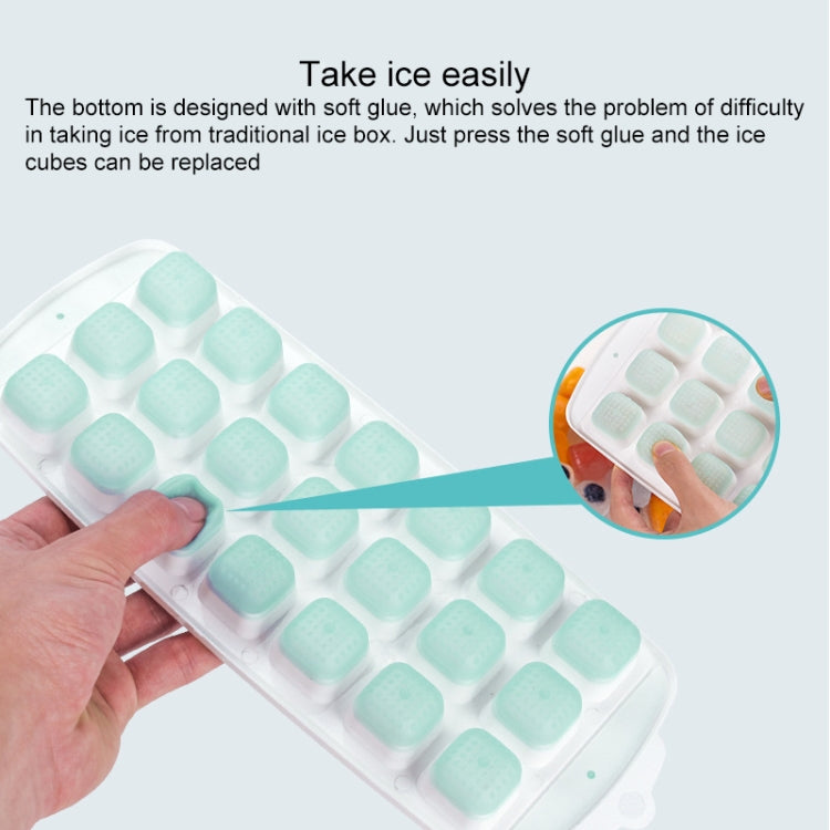 Summer 21 Grid Cool Home-made Ice Cube Ice Box Mould with Lid