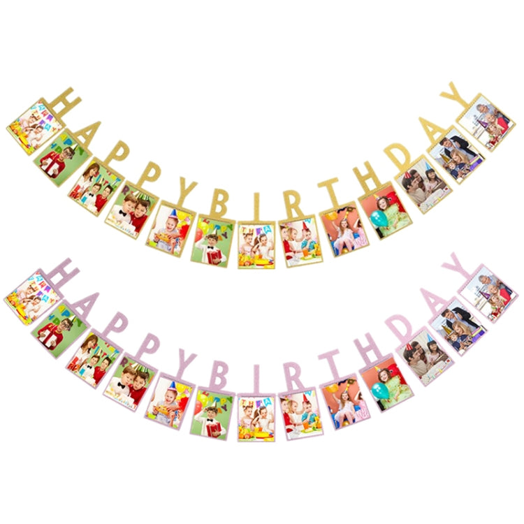 1St Baby 12 Months Birthday Pull Flag Photo Wall Slogan Banner Month Photo Clip Flower