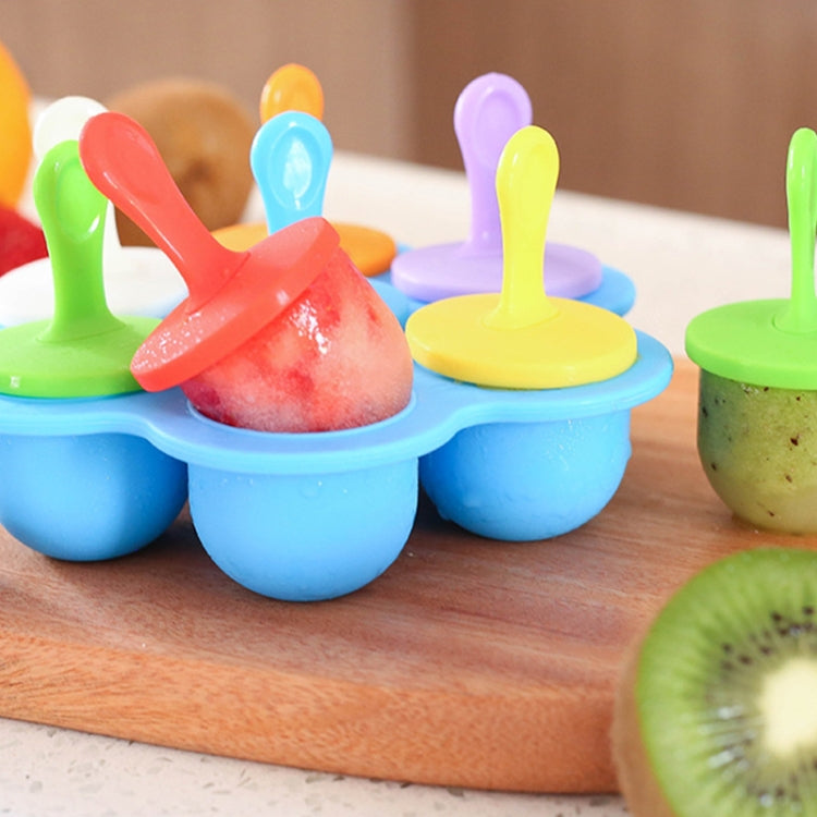 Silicone Mini Ice Pops Mold Ice Cream Ball Lolly Maker Popsicle Molds Baby DIY Food Supplement Tool
