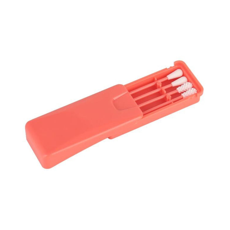 4 in 1 Ear Cleaning Cosmetic Silicone Buds Double-headed Recycling Cleaning Makeup Swabs Sticks