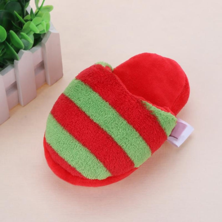 Pet Toys Slippers Puppy Dog Sound Chew Play Toys for Dog Cats Funny Dog Products Rose Red