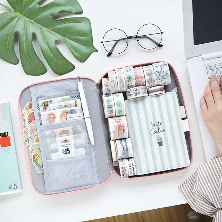 Creative Pencil Case Canvas Zipper Large Capacity Cute Pencil Box Portable Storage Bag School Stationery