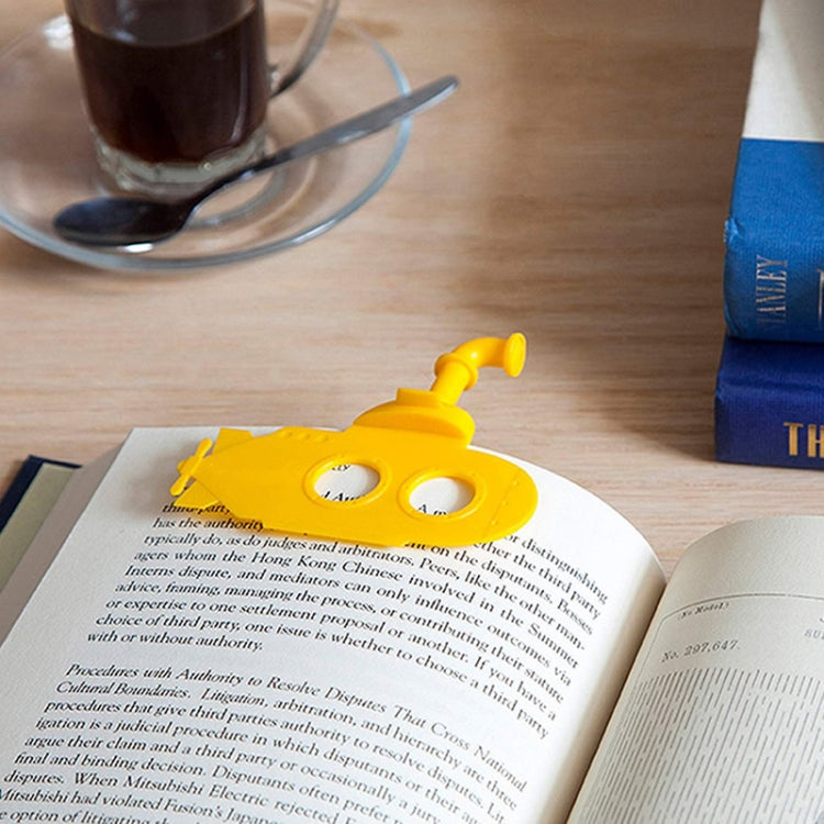 20 PCS Book Clip PP Material Reuse Repeatedly Reading Submarine Bookmarks(Yellow)