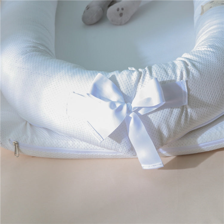 Summer Breathable Cotton Portable Collapsible Detachable Baby Travel Bed