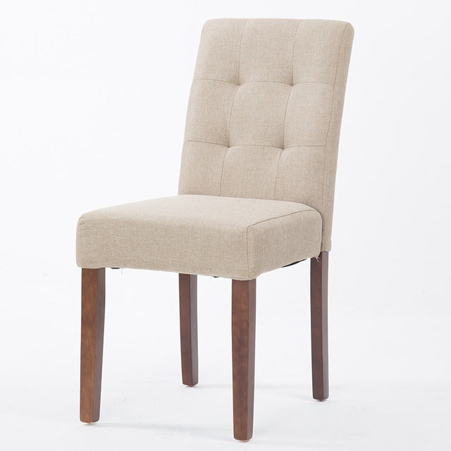 Dining Chair Solid Wood Dining Chairs Coffee Restaurant Hotel Chair Fabric Simple Modern Home Desk Stool