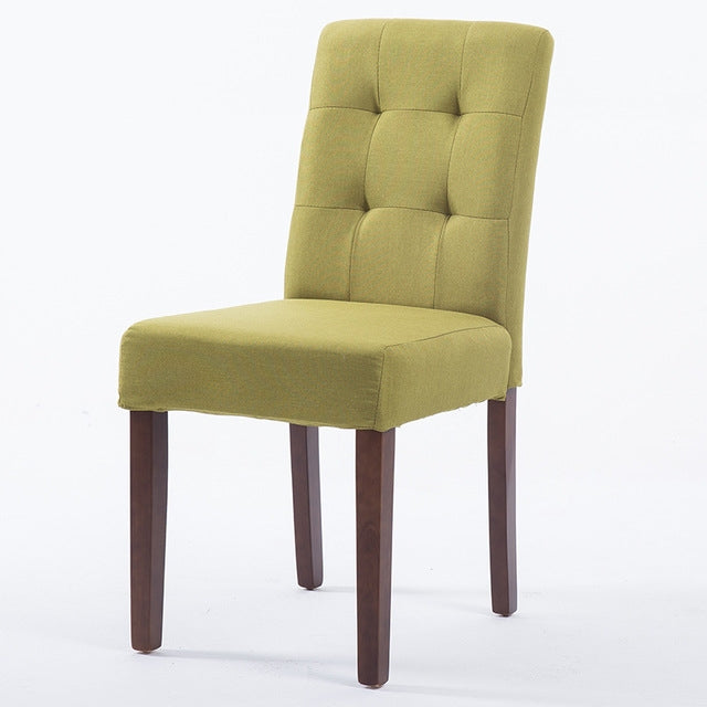 Dining Chair Solid Wood Dining Chairs Coffee Restaurant Hotel Chair Fabric Simple Modern Home Desk Stool
