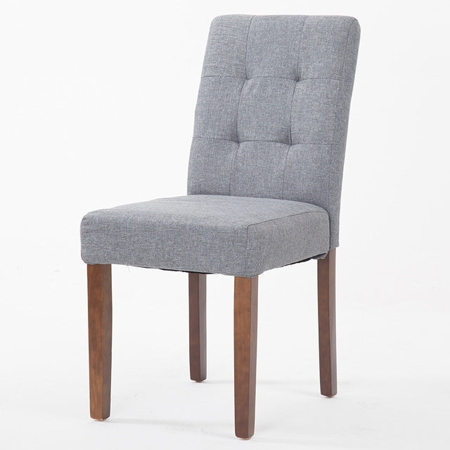 Dining Chair Solid Wood Dining Chairs Coffee Restaurant Hotel Chair Fabric Simple Modern Home Desk Stool