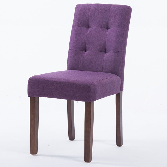 Dining Chair Solid Wood Dining Chairs Coffee Restaurant Hotel Chair Fabric Simple Modern Home Desk Stool