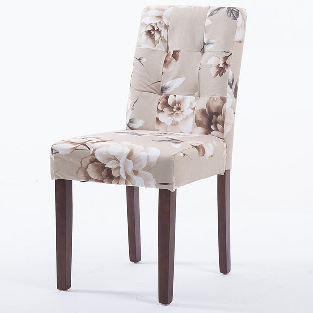 Dining Chair Solid Wood Dining Chairs Coffee Restaurant Hotel Chair Fabric Simple Modern Home Desk Stool