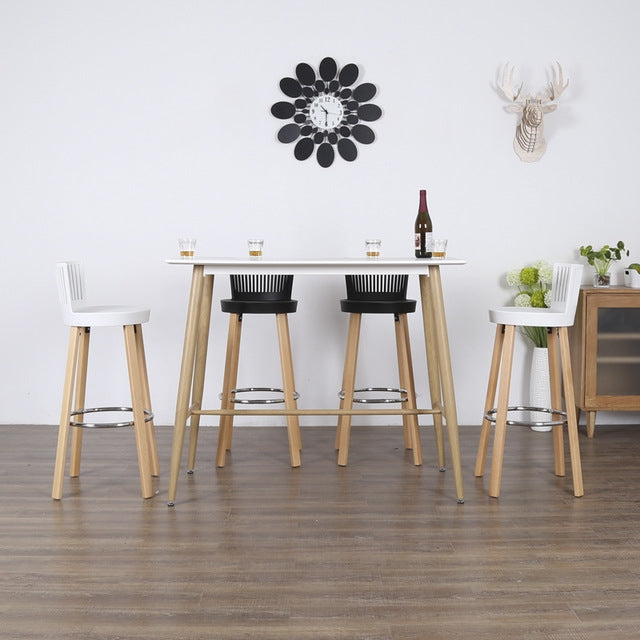 Nordic StyleSolid Wood Balcony Bigh Bar Chair