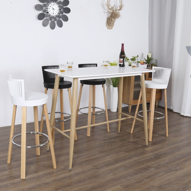 Nordic StyleSolid Wood Balcony Bigh Bar Chair