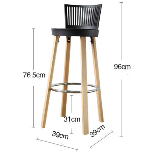 Nordic StyleSolid Wood Balcony Bigh Bar Chair