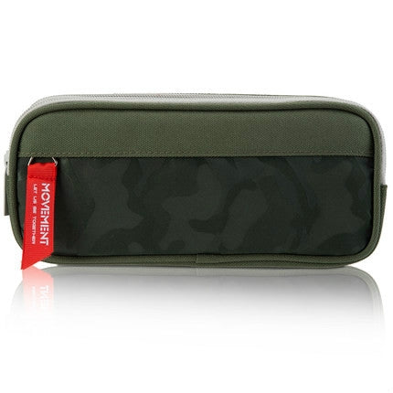 Camouflage Pencilcase Nylon Canvas Double Zipper Pen Bag