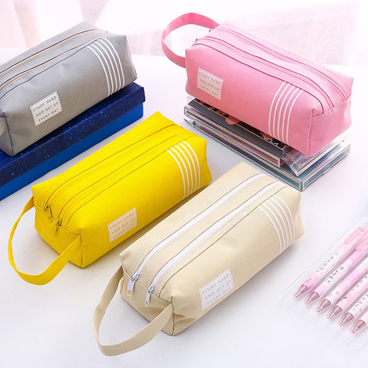 Double Zipper Large Pencil Case Kawaii School Pencilcase Big Pen Box For Girls Stationery Supplies Pencil Box Bag