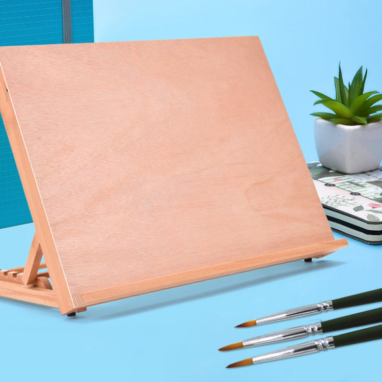 Wooden Drawing Table Portable Sketch Bookshelf Painting Art Supplies