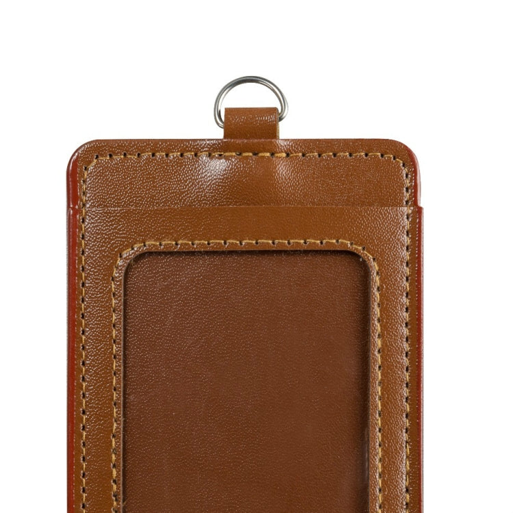 2 PCS Soft PU Card Holder Business Name Card Holders Bus Card Cover Card ID Badge Holder