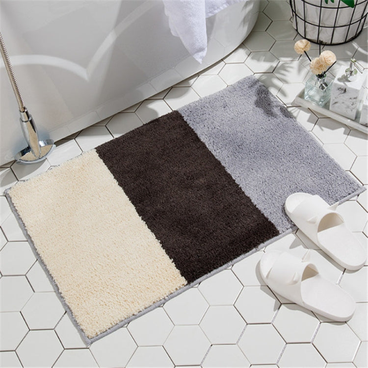 Simple Pattern Modern Household Non-slip Absorbent Floor Mats for Kitchen and Bathroom, Size:50x160cm
