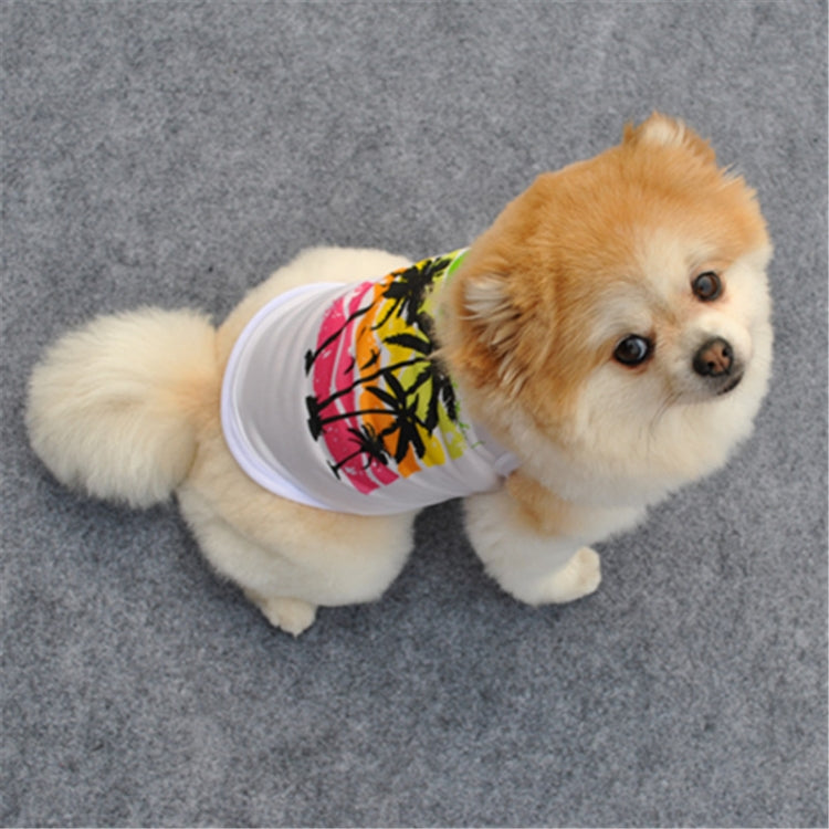 Dog Summer Full Polyester Cool Vest, Size:L(White)