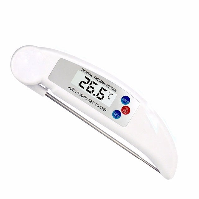 Folding Meat Thermometer Digital Kitchen Thermometer Food Cooking BBQ Probe