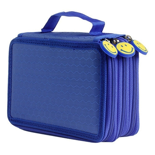 72-Hole Suit Smile Face Hand-held Pencil Bag