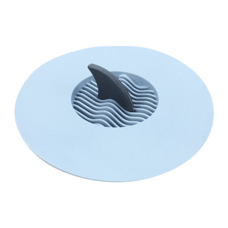 Shark Fin Shape Kitchen Sink Strainer Stopper Bathroom Sieve Flour Filter Shower Hair Catch Drain Plug Kitchen Sink Accessories(Blue)