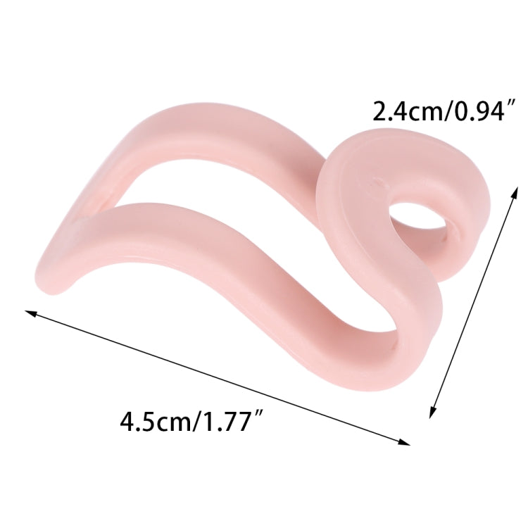 5PCS Useful Mini Clothes Hanger Plastic Home Easy Hook Closet Organizer Storage Rack Holder Hook DIY Clothes Hanger(Pink)