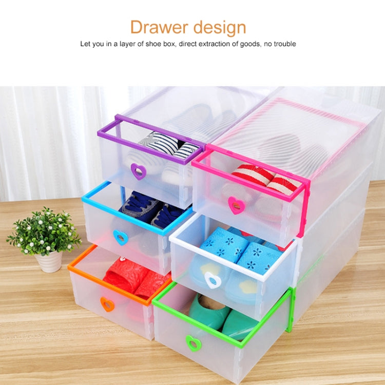 Transparent Home Flip Cover Drawer Plastic Thickening Storage Box