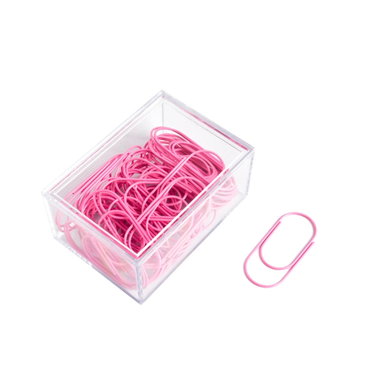 50mm Paper Clip Metal Line Pin Bookmark Shool Stationary Office Clip(Pink)