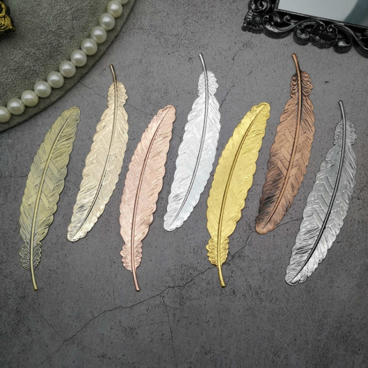 10 PCS Feather Leaf Metal Bookmark Children Student Gift Stationery School Office Supplies