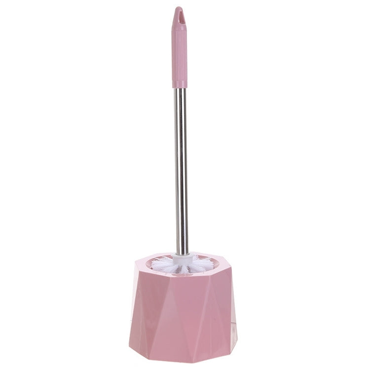 Diamond Shape Base Stainless Steel Long Handle Toilet Brush Toilet Cleaning Brush
