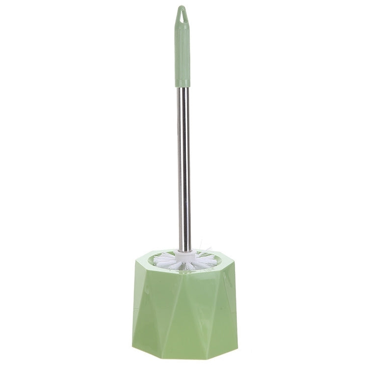 Diamond Shape Base Stainless Steel Long Handle Toilet Brush Toilet Cleaning Brush