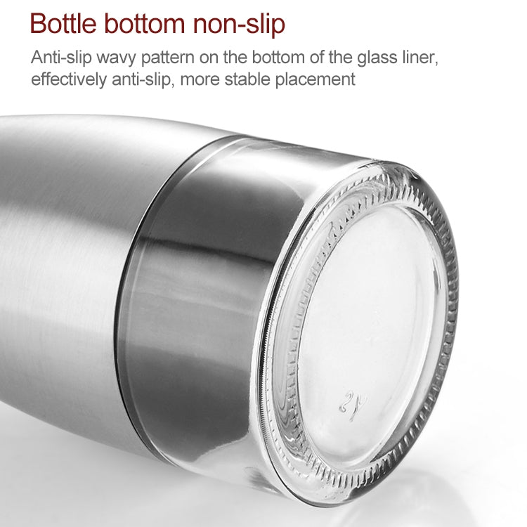 Stainless Steel Glass Oil Pot Cruet Soy Sauce Vinegar Bottle Leakproof Oil Bottle