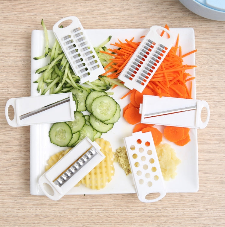 Creative Multifunctional Round Wheat Straw Manual Shredder Peeler Kitchen Tool Set