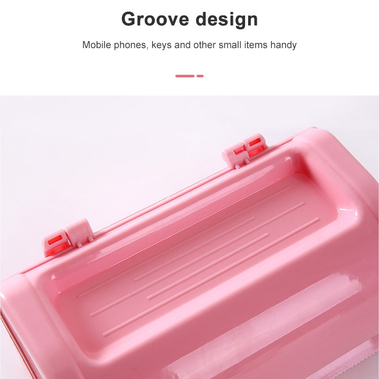 2 PCS Creative Multi-function Bathroom Waterproof Paper Towel Pumping Without Scratch-free Wall Hanging Rack