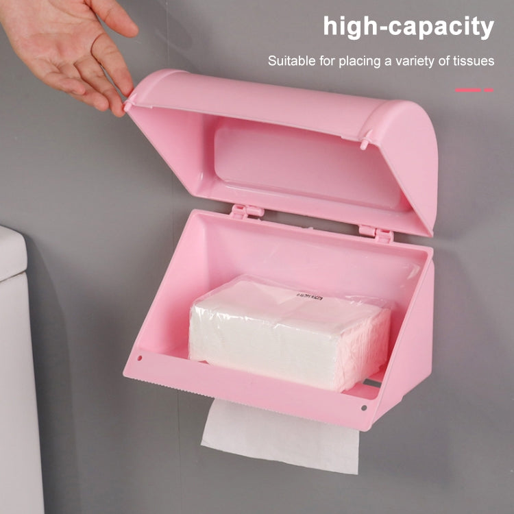 2 PCS Creative Multi-function Bathroom Waterproof Paper Towel Pumping Without Scratch-free Wall Hanging Rack