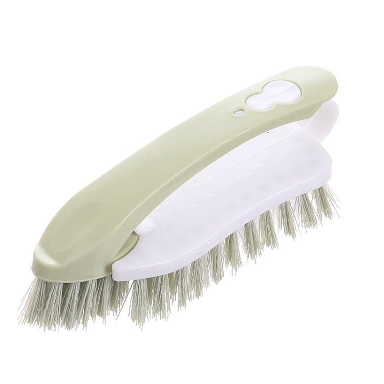 Multi-function 2 in 1 Plastic Soft Hair Washing Brush Decontamination Board Brush Shoe Brush( Green)