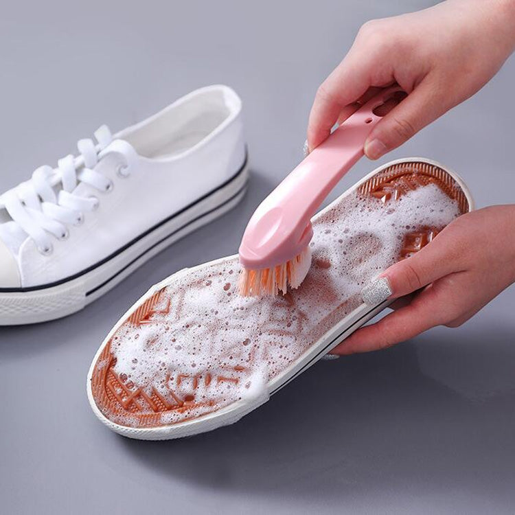 Multi-function 2 in 1 Plastic Soft Hair Washing Brush Decontamination Board Brush Shoe Brush( Green)