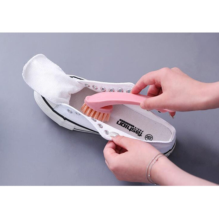 Multi-function 2 in 1 Plastic Soft Hair Washing Brush Decontamination Board Brush Shoe Brush( Green)