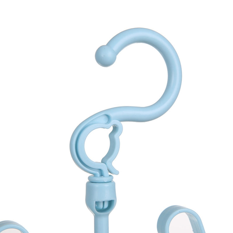 3 PCS Creative Multi-function Outdoor Windproof Double Hook Hanging Shoe Rack Movable Thick Drying Rack