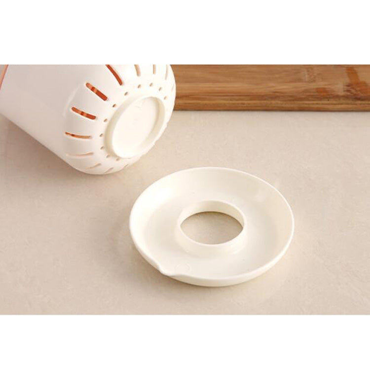 Creative Multi-function Double Drain Shelf Kitchen Chopsticks Storage Bucket Tableware Storage Box, Color:Coffee