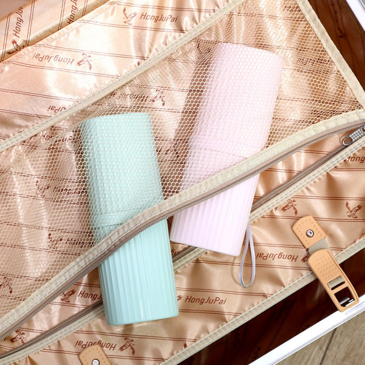 Simple Portable Travel Toothpaste Toothbrush Storage Box with Cover & Lanyard