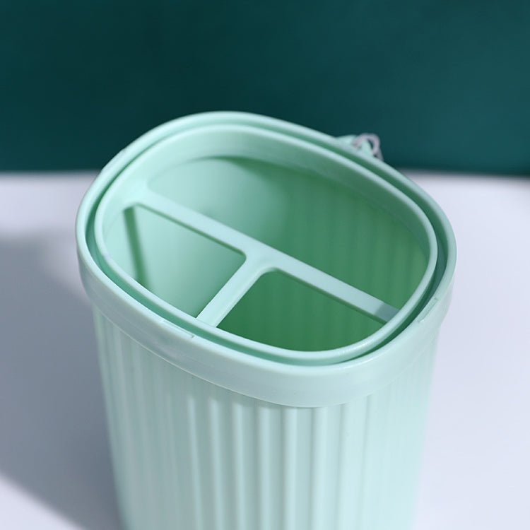 Simple Portable Travel Toothpaste Toothbrush Storage Box with Cover & Lanyard