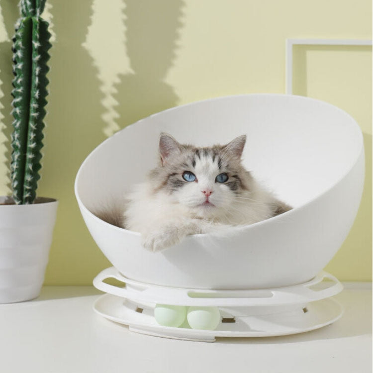 Two-in-one Half-ball Pet Cat Nest Single-layer Cat Carousel