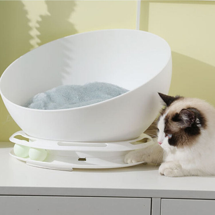 Two-in-one Half-ball Pet Cat Nest Single-layer Cat Carousel